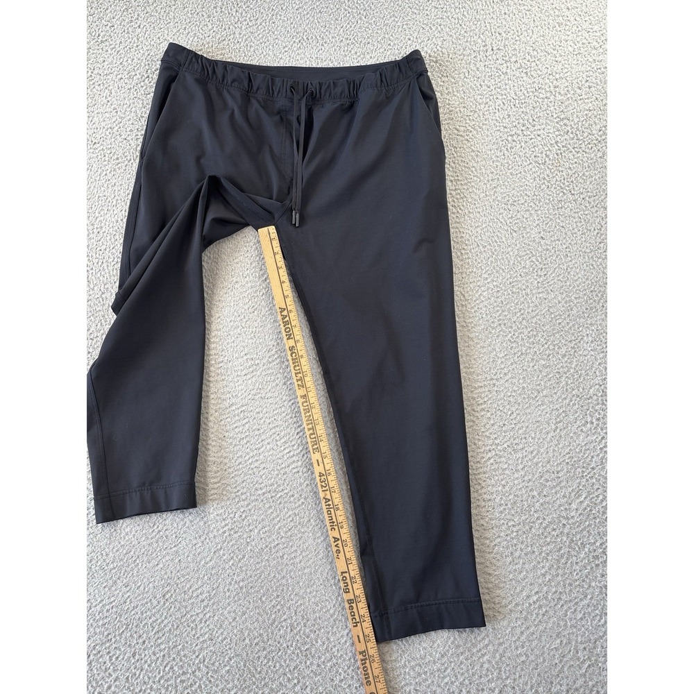 Lululemon On The Fly Pants Womens 35x25‎ Black Comfort Pockets Athleisure Travel - Picture 2 of 8